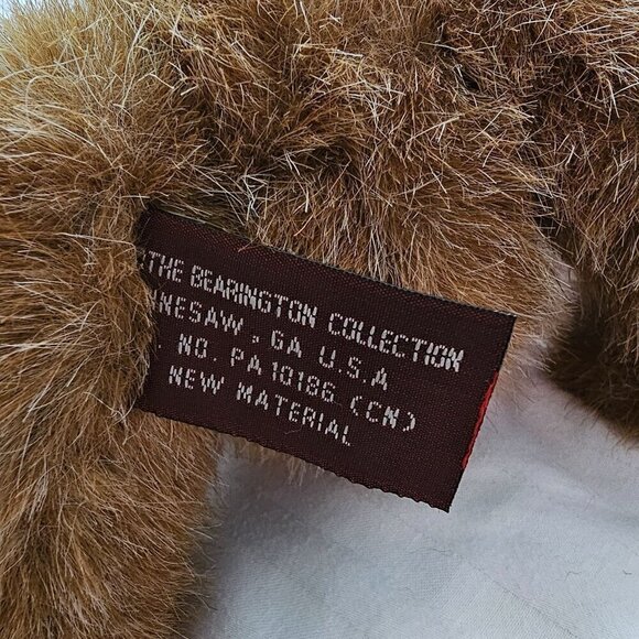 Bearington Collection Bear Brown Plush With Pumpkin Costume, Movable Legs - Picture 5 of 9